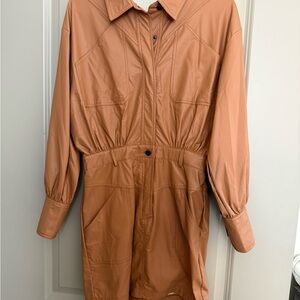 Women's Faux Leather Dress